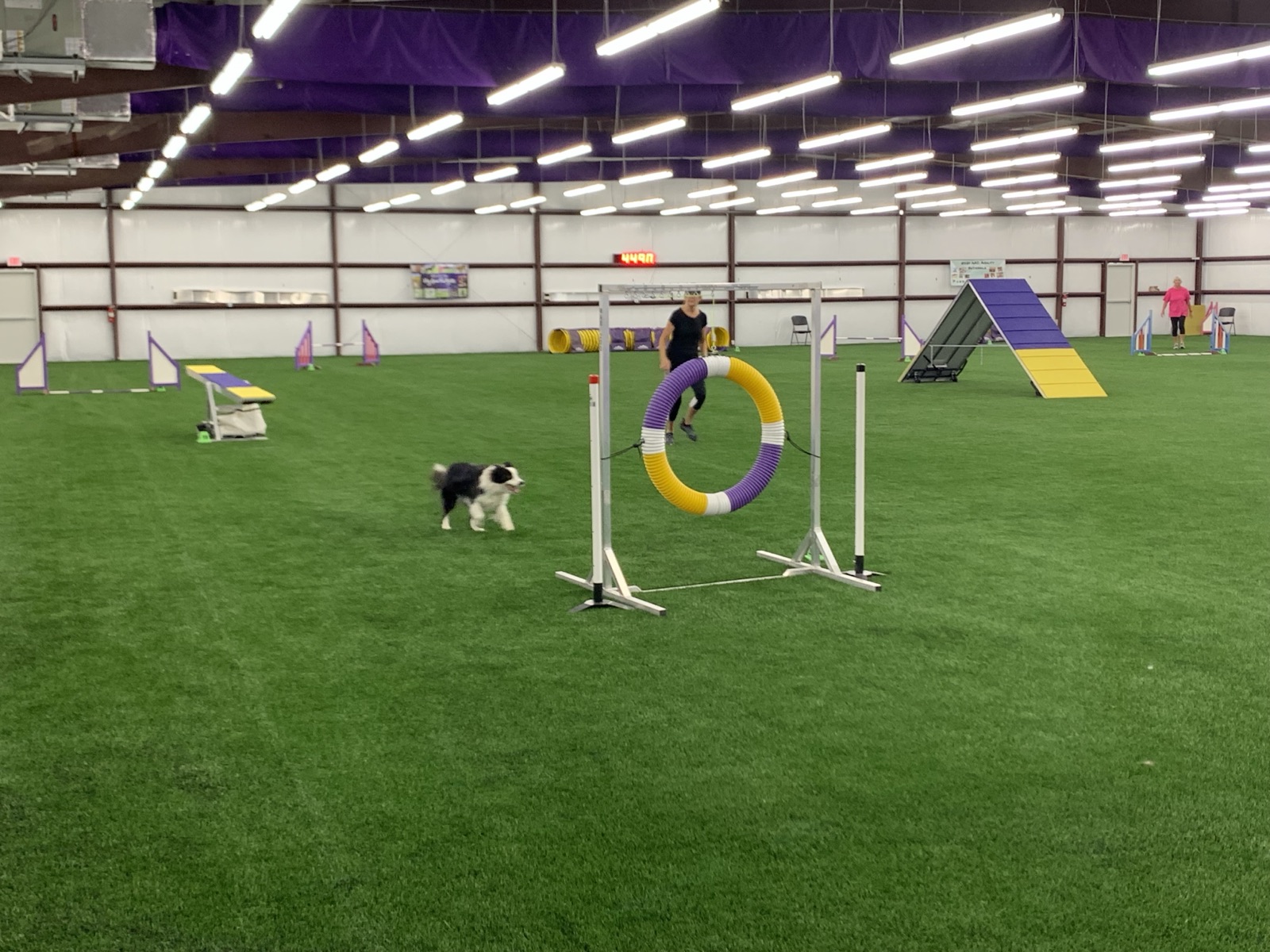Completed indoor recreation facility interior buildout