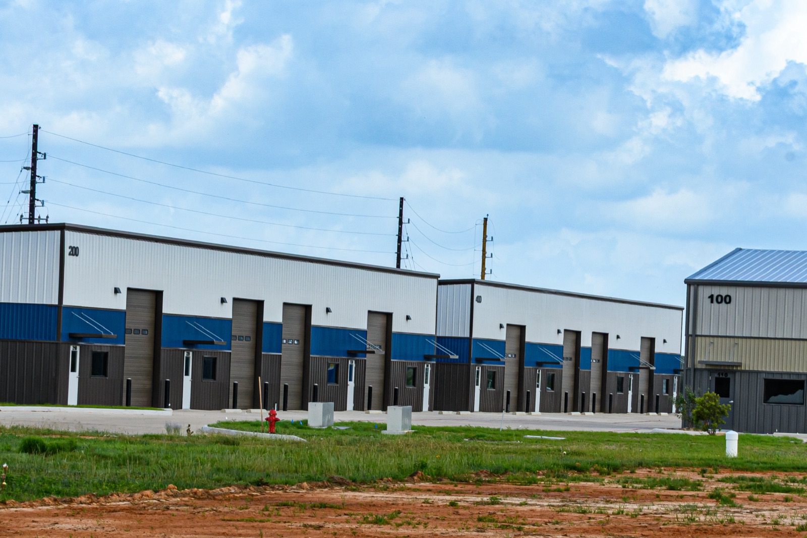 New commercial flex buildings under construction at Hidden Hollow Business Park